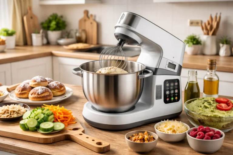 Nowoczesny robot kuchenny w domowej kuchni podczas pracy